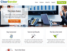 Tablet Screenshot of clearsender.com